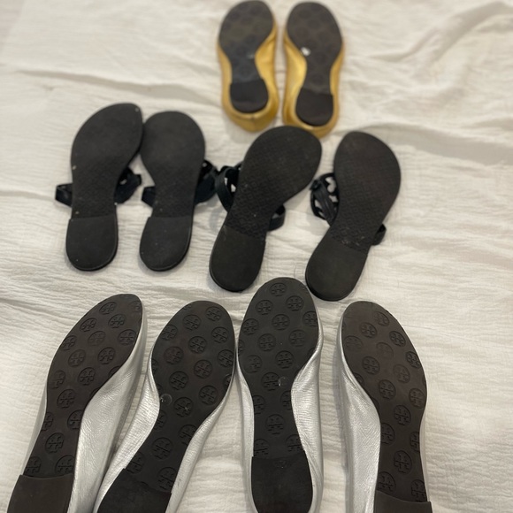 5 pairs of Tory Burch ballet flats and sandals. Selling as a bundle. 7.5 - 8. - Picture 3 of 3